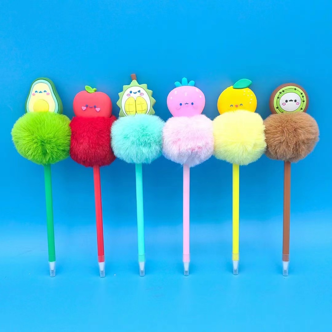 FRUIT POMPOM PEN